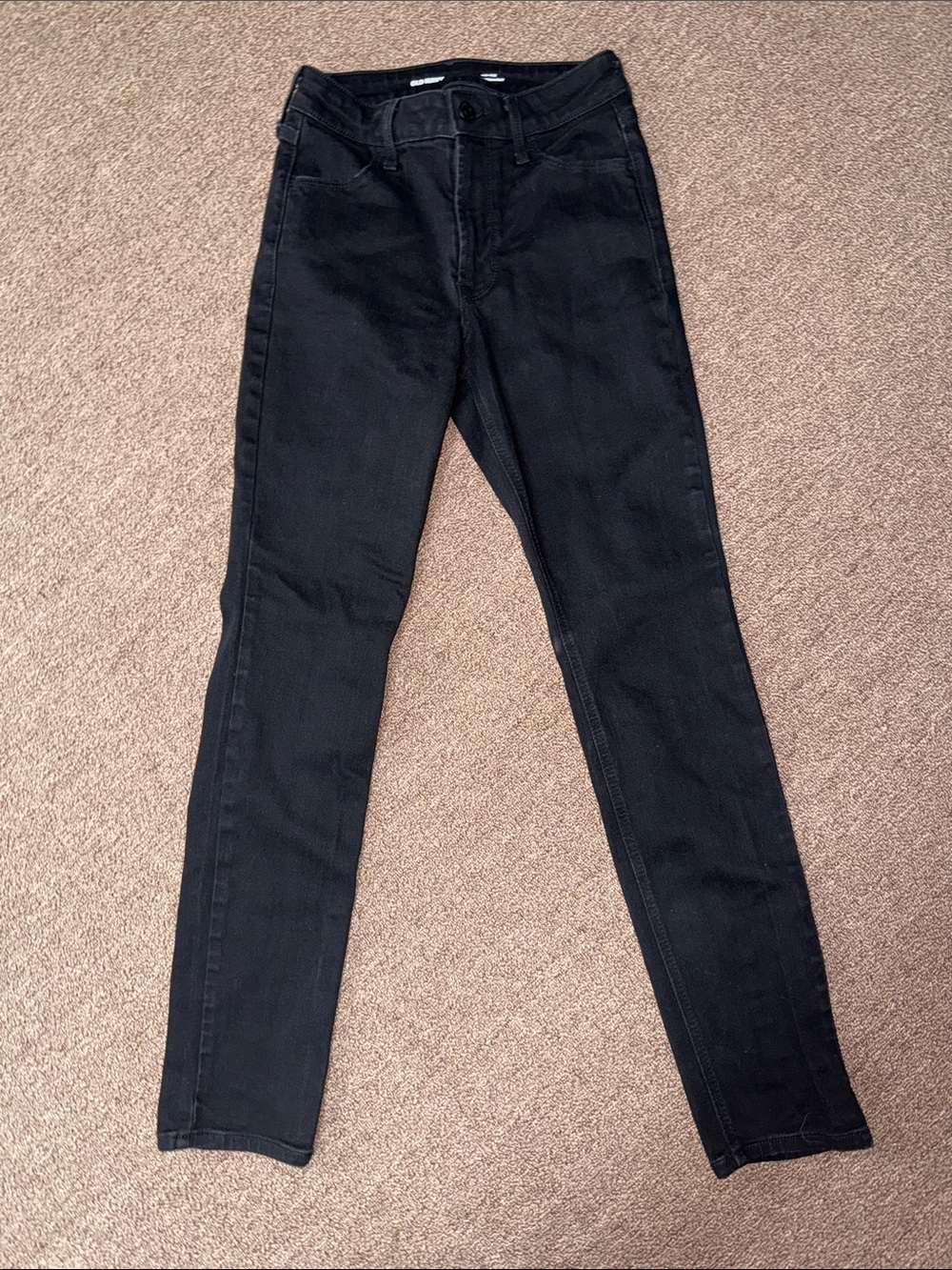 NWOT Women’s High-Rise Black Old Navy Wow Straight Leg Jeans